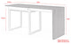 Loft Lyfe Arwen Desk, Extendable, Space Saving Design, Natural/Black