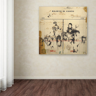 Nick Bantock 'Italian Invoice' Canvas Art, 14x14