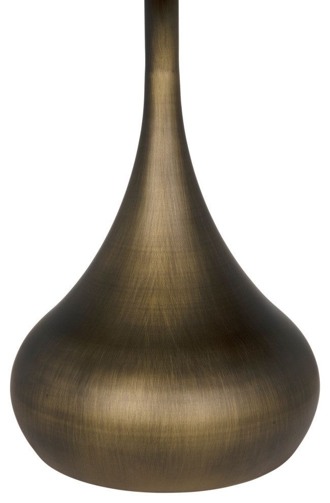 Mateo Side Table, Aged Brass