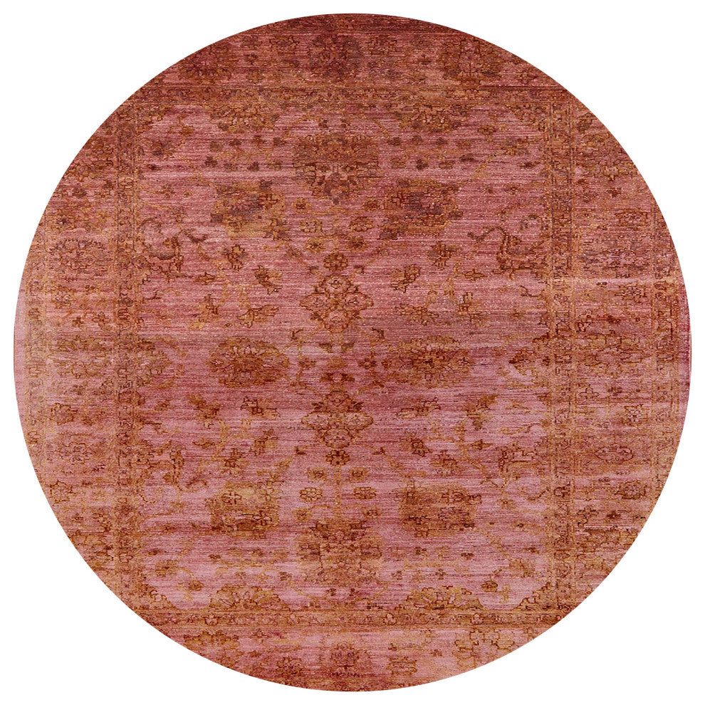 Ahgly Company Indoor Round Mid-Century Modern Area Rugs, 8' Round