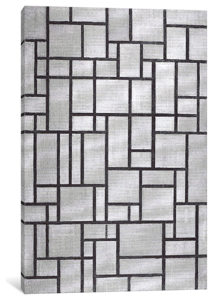 "Composition In Gray, 1919" Wrapped Canvas Art Print, 26x18x1.5