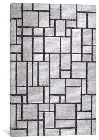 "Composition In Gray, 1919" Wrapped Canvas Art Print, 26x18x1.5