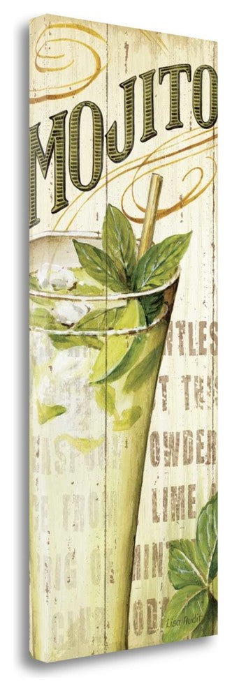 "Mojito" By Lisa Audit, Giclee Print on Gallery Wrap Canvas, Ready to Hang