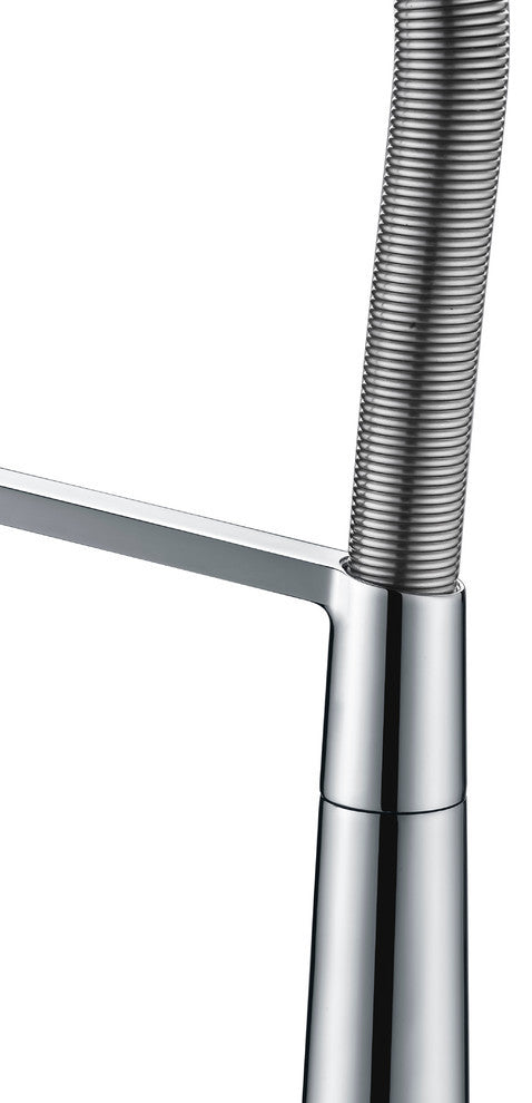 Apollo Single Handle Pull-Down Sprayer Kitchen Faucet, Polished Chrome