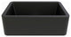 Apron Kitchen Sink 30"x19", Black Metallic