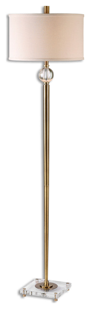 Uttermost Mesita Floor Lamp, Brass