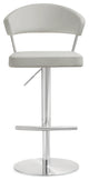 TOV Furniture Cosmo Light Grey Stainless Steel Barstool