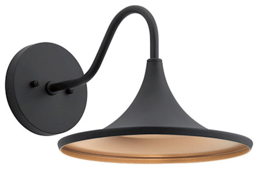 Kichler 59028BKTLED LED Outdoor Wall Mount, Textured Black Finish