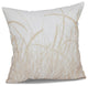 Sea Grass 1, Floral Print Pillow, Taupe, 18"x18"