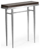 Wick 30" Console Table, Sterling Finish, Maple Espresso Accents