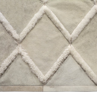 Cowhide Patchwork Rug, Hebe, Neutral, 12' X 15'