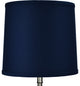 Fenchel Shades 10"x11"x10" Spider Attachment Empire Lamp Shade, Linen Navy