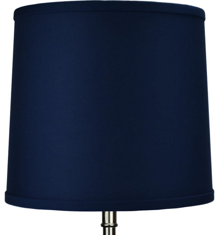Fenchel Shades 10"x11"x10" Spider Attachment Empire Lamp Shade, Linen Navy