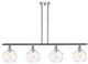 Innovations 516-4I-PC-G1215-8 4 Light Island Light, Polished Chrome