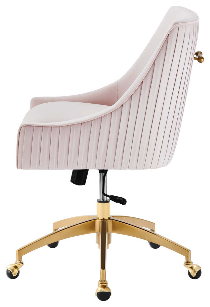 Side Dining Chair, Pink, Velvet, Modern, Kitchen Bistro Restaurant Hospitality