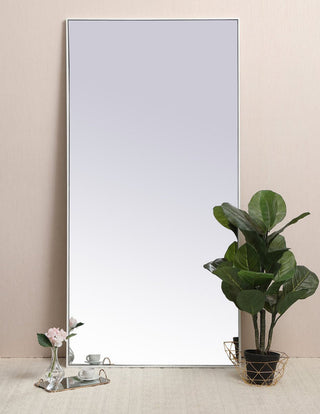 Elegant Lighting MR43672 Eternity 36" W x 72" H Rectangular - Silver