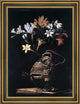 Guido Cagnacci Flowers in a Flask Framed Premium Canvas Print, 16"x24"