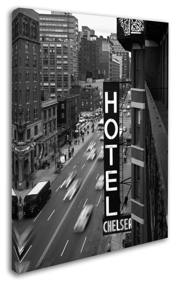 'Chelsea Black and White' Canvas Art by Chris Bliss