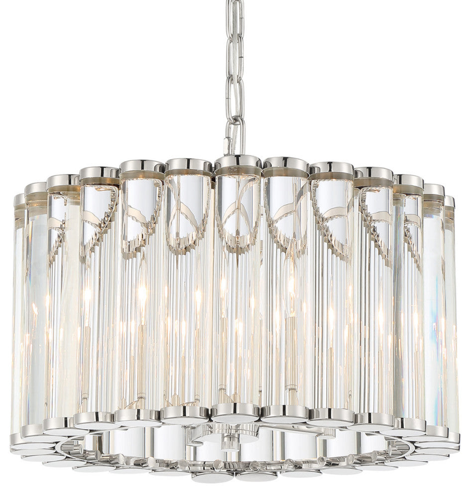 Crystorama Lighting Group ELL-B3004 Elliot 4 Light 15"W Pendant - Polished