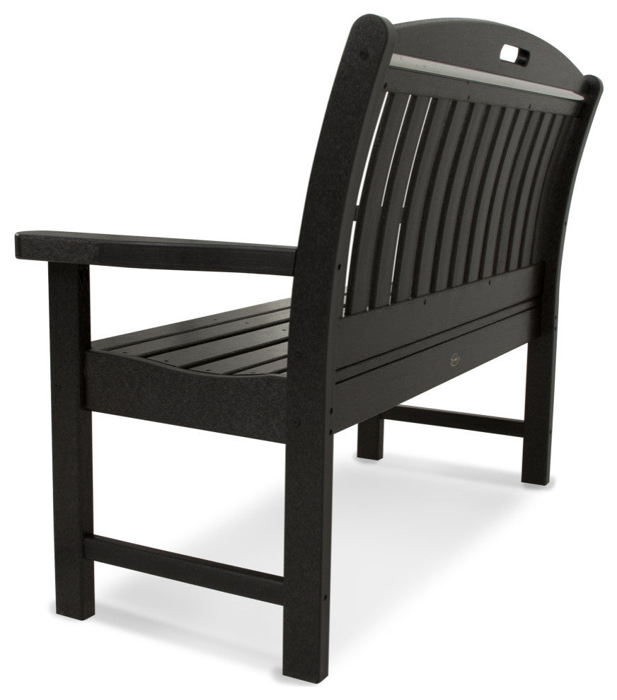 Polywood Nautical 48" Bench, Black