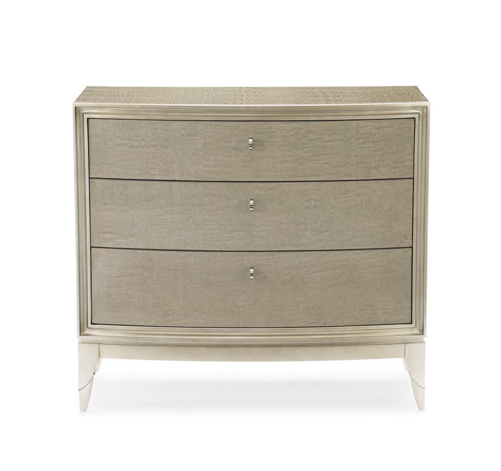 Rise And Shine Silver Maple 3-Drawer Nightstand