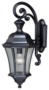 Aberdeen Motion Sensor Dusk to Dawn Outdoor Wall Light Shiny Black