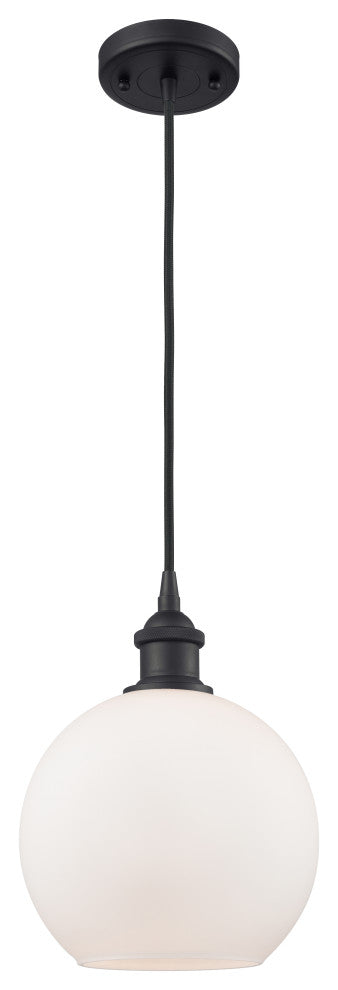 Innovations Lighting 516-1P-BK-G121-8 Athens 1 Light 8" Mini Pendant
