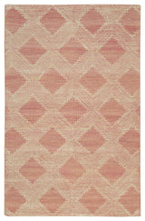 Hand-Tufted Wool Pink Contemporary Spring 2020 Rug, 5'x8'