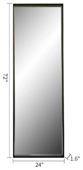 metal wall or floor mirror