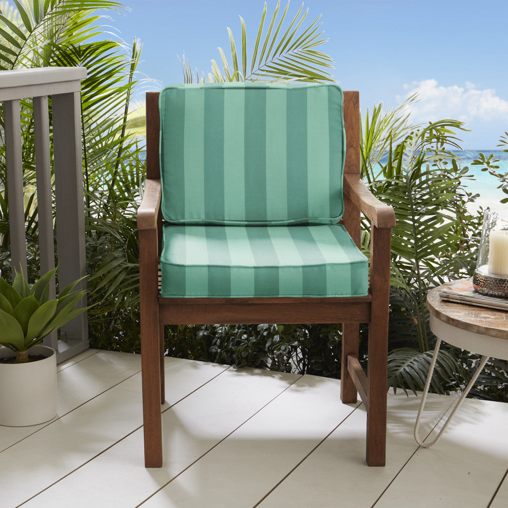 Sorra Home Preview Lagoon Corded Deep Seating Cushion Set, 23"x23.5"x5"