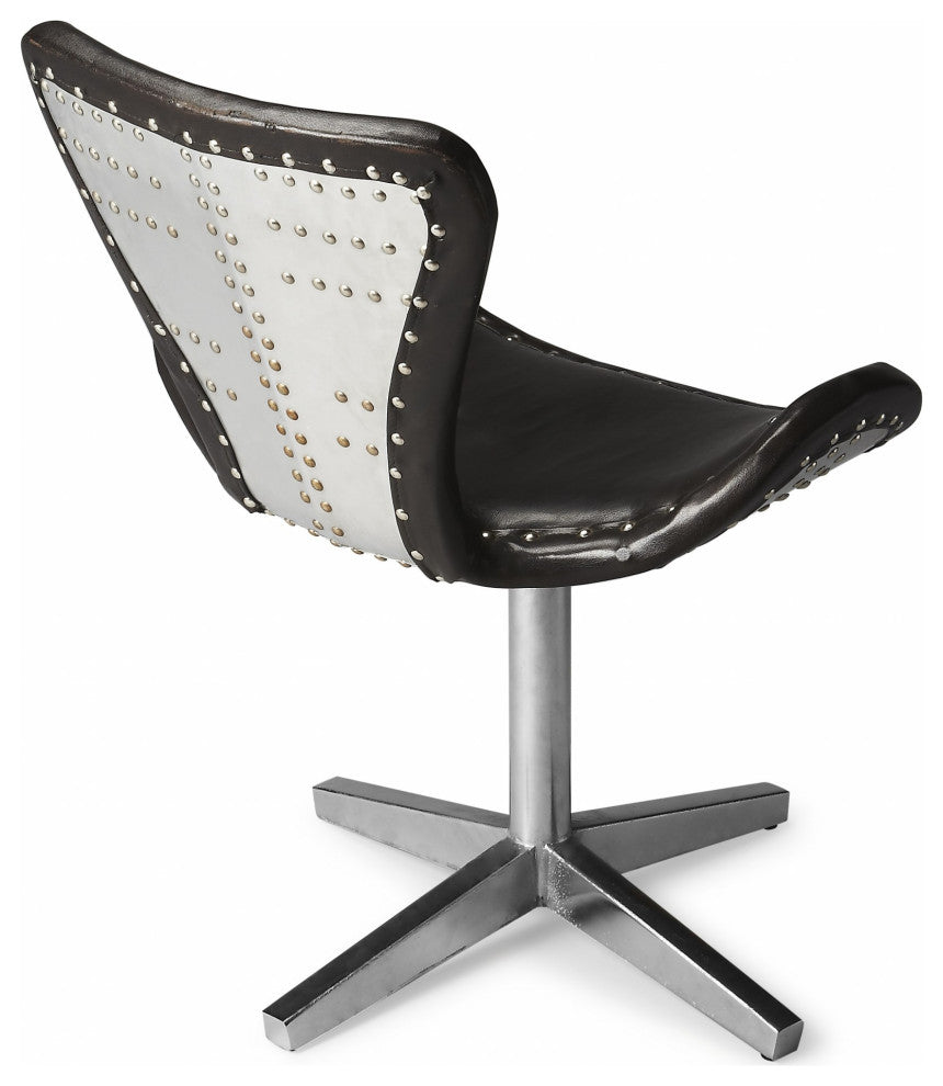 Modern Leather Accent Chair