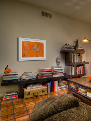 "Orange Pool" Framed Art Print