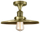 Innovations 517-1CH-AB-MFR-AB-12-LED 1 Light Semi-Flush Mount, Antique Brass