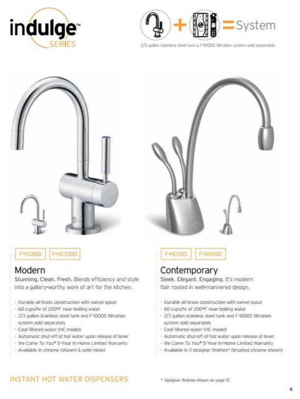 InSinkErator F-HC3300 Indulge Instant Hot Water Dispenser - Matte Black