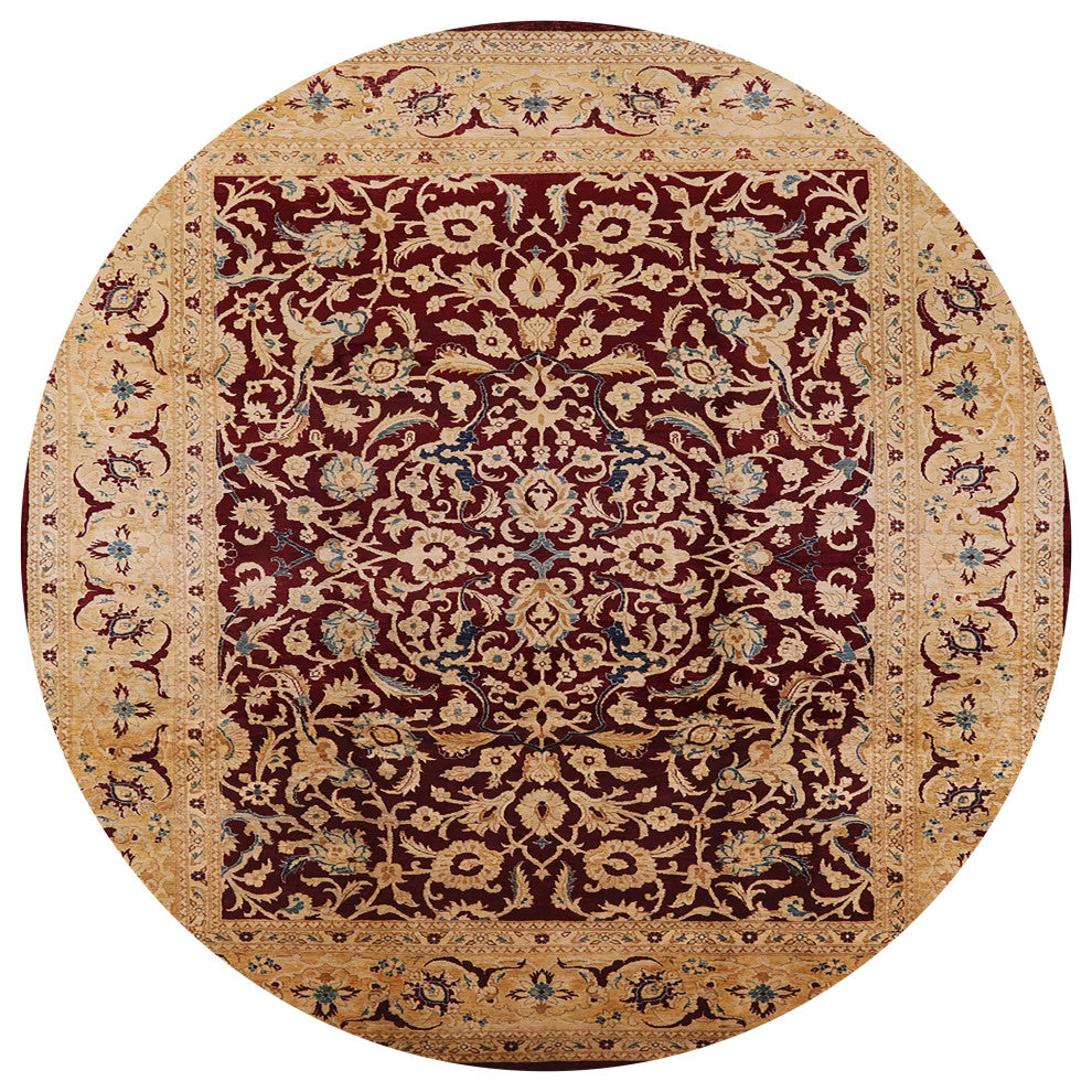 Ahgly Company Indoor Round Mid-Century Modern Area Rugs, 4' Round