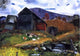 George Wesley Bellows Old Barn in Shady Valley Gallery Wrapped Canvas Print