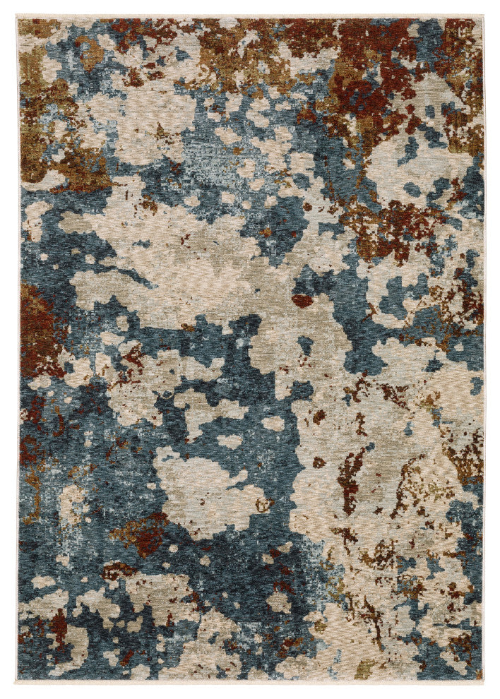 Harlan Modern Cosmic Splash Polyester Area Rug Runner 2'3" x 7'6"
