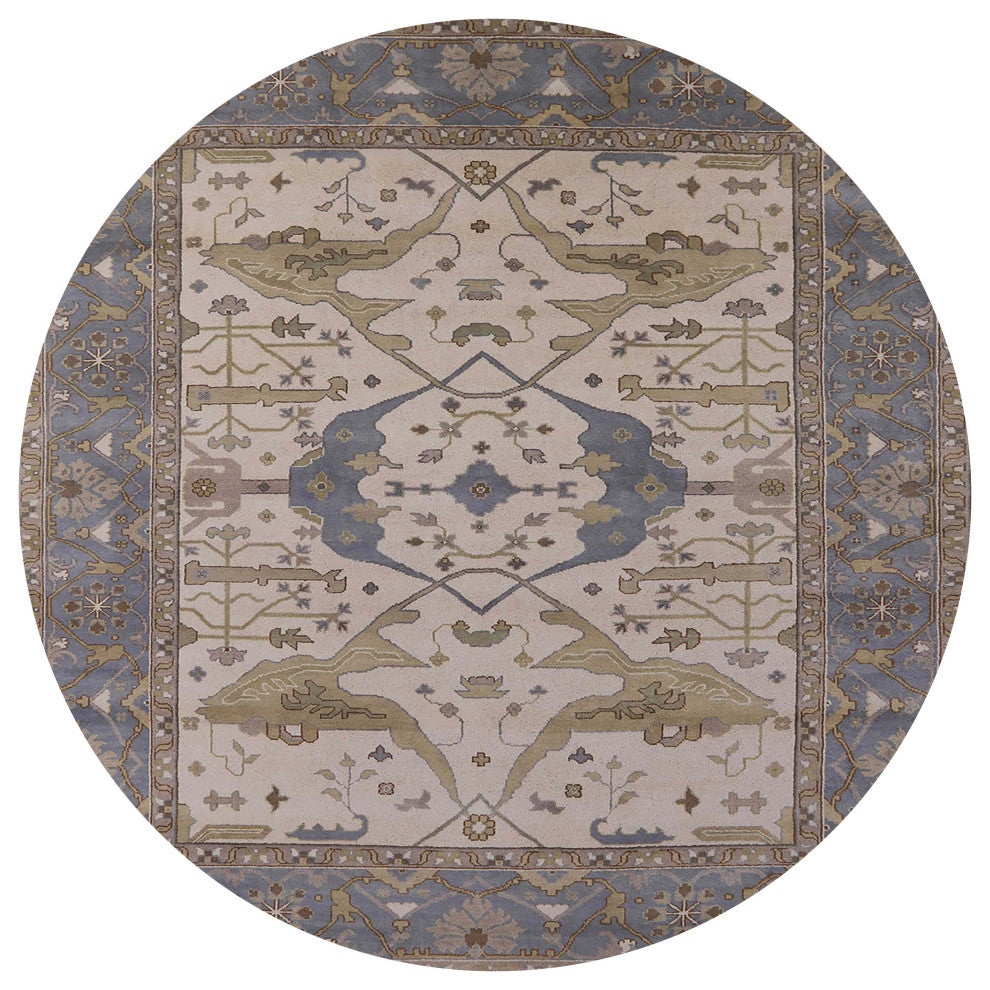 Ahgly Company Indoor Round Mid-Century Modern Area Rugs, 7' Round