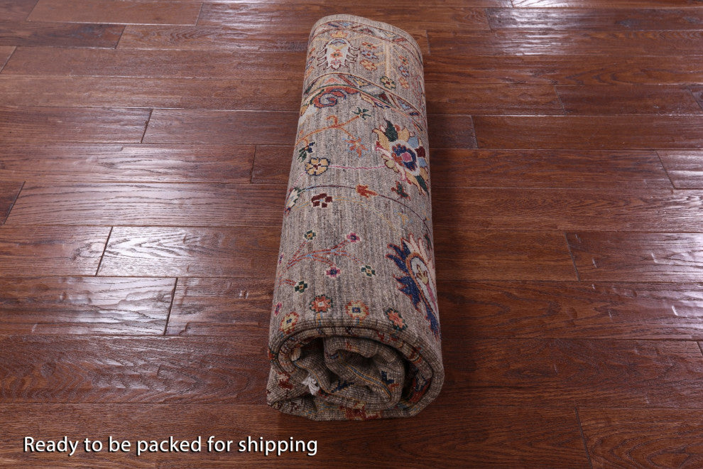 5' 10" X 7' 9" Persian Tabriz Hand-Knotted Wool Rug Q10011