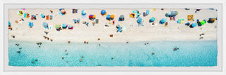 "Summer Beach Day" Framed Painting Print, 30x10