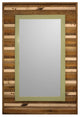 Summerland Barnwood Mirror 26"x38", Green