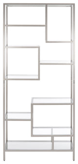 Safavieh Ramie 9 Shelf Etagere, Silver/Clear