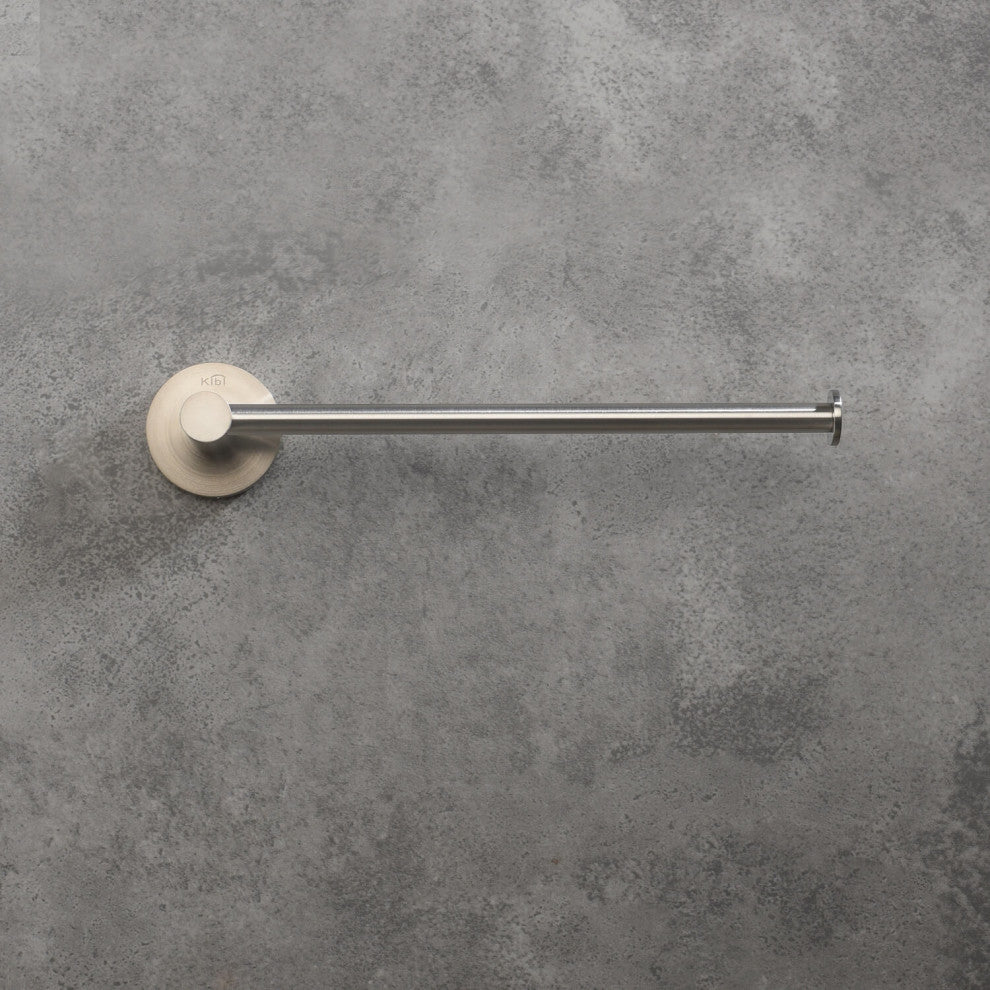 Circular 10" Bathroom Towel Bar KBA1403, Brush Nickel