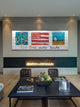 "Live Free Outer Banks" Print on White Pine Wood by Tori Campisi
