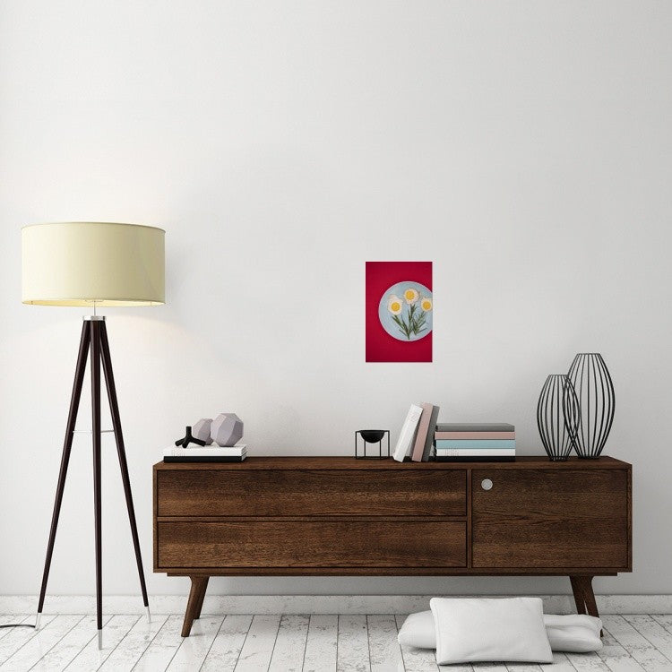 "Flower Eggs" Stretched Canvas Giclee by Sarah Saratonina, 12x18"
