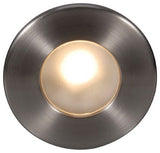 WAC Lighting LEDme Full Round Outdoor Step and Wall Light, Brushed Nickel