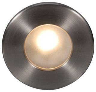 WAC Lighting LEDme Full Round Outdoor Step and Wall Light, Brushed Nickel