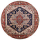 Ahgly Company Indoor Round Mid-Century Modern Area Rugs, 3' Round