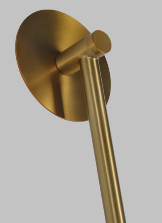 Kelly by Kelly Wearstler 1-Light Nodes Large Pivot Sconce, Burnished Brass
