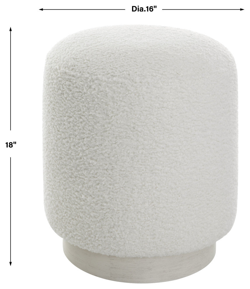 Uttermost Avila White Ottoman